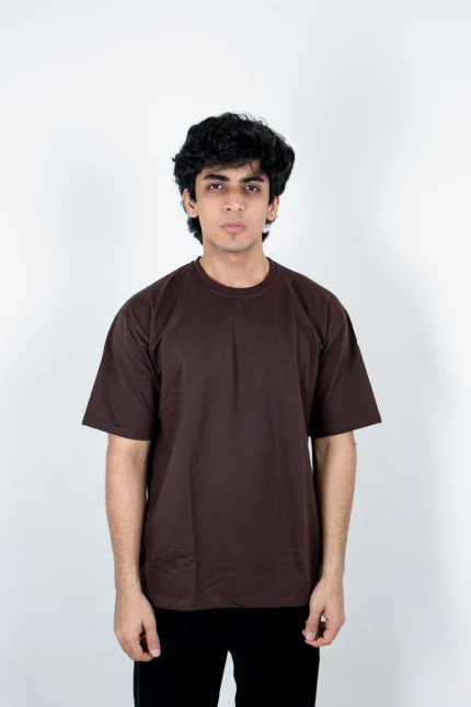 Premium Oversized T-Shirt  - Dark Coffee